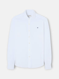 White pique sport shirt