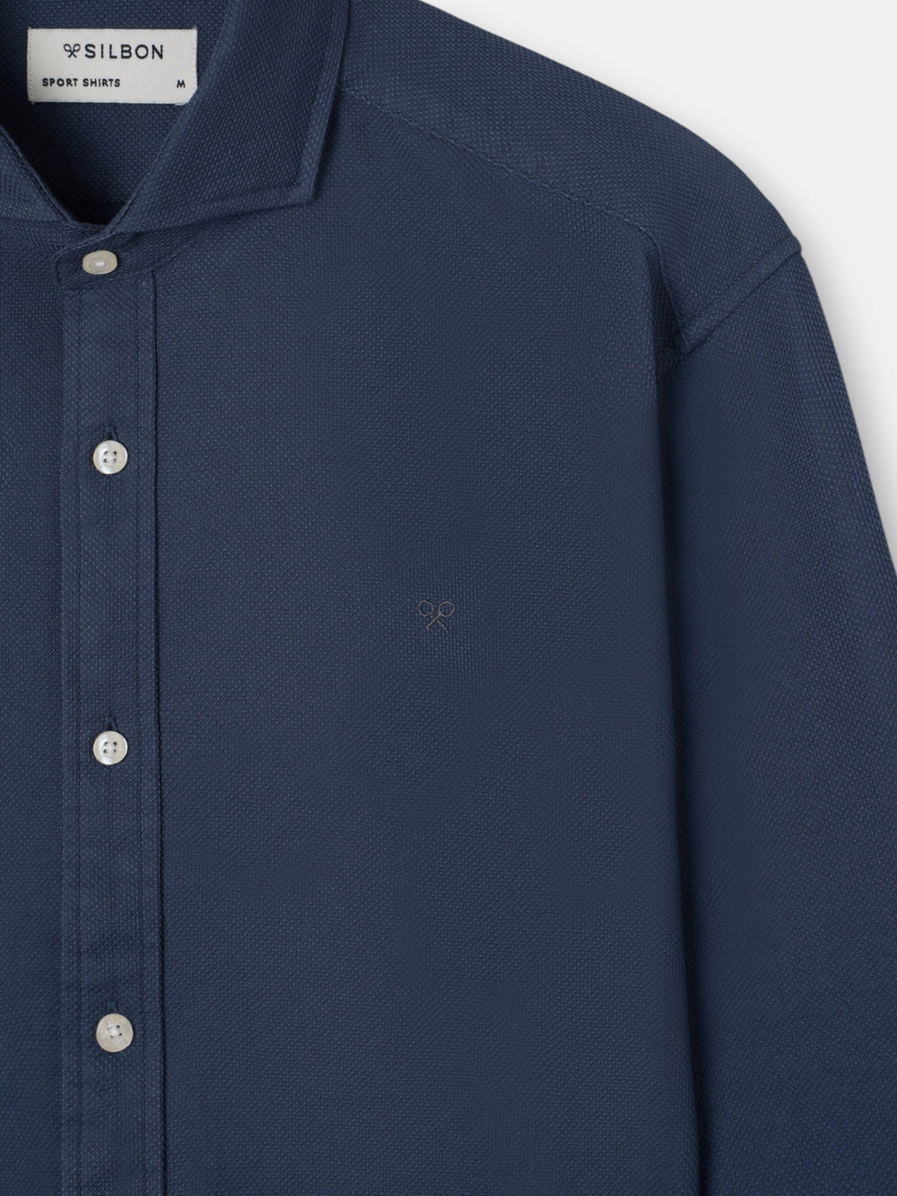 Navy structured sport shirt