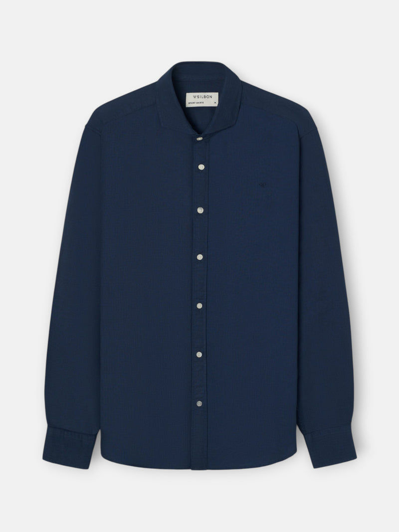 Camisa sport espiga marino