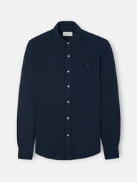 Navy pique sport shirt