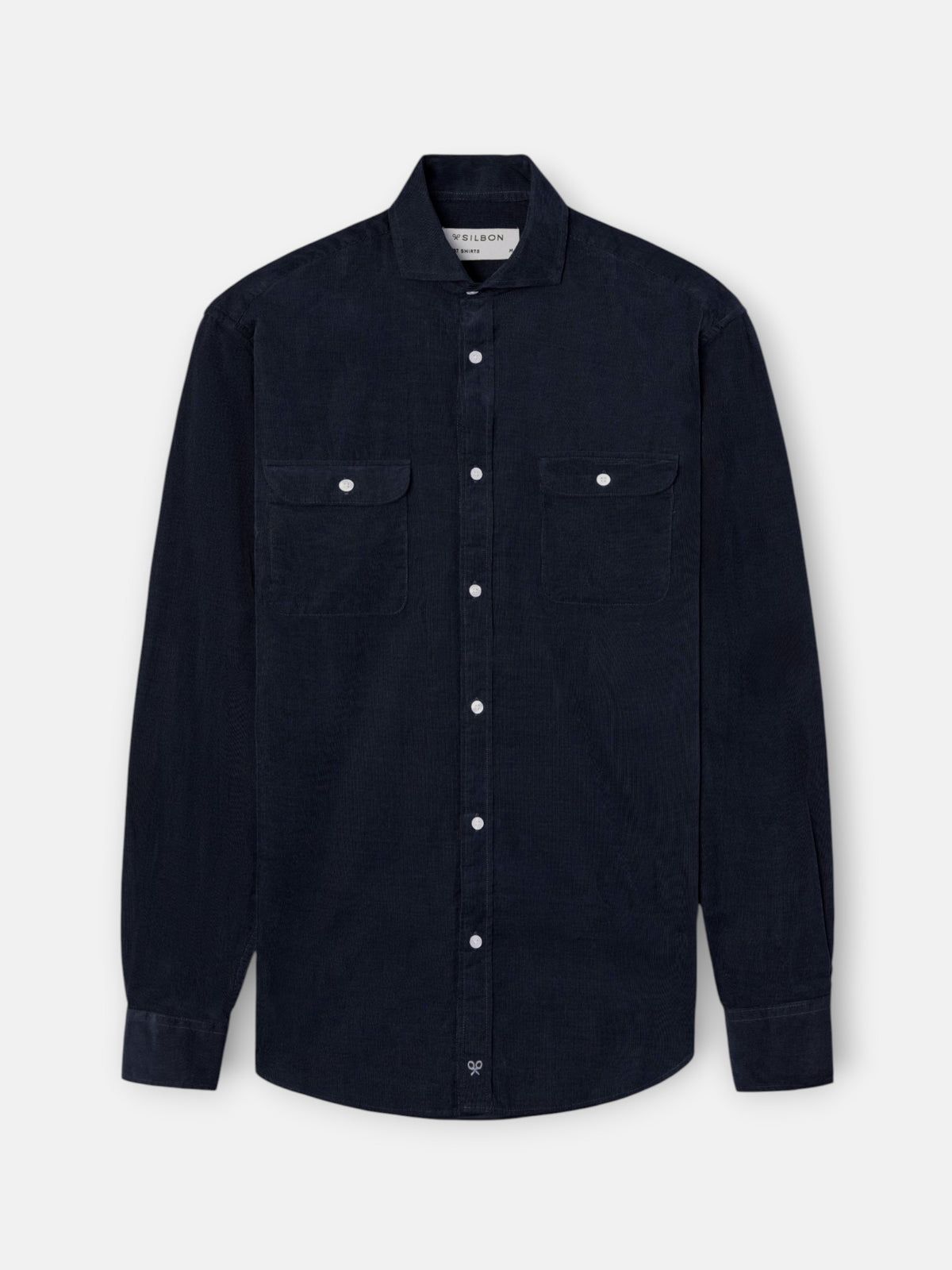 Camisa sport pana bolsillos marino