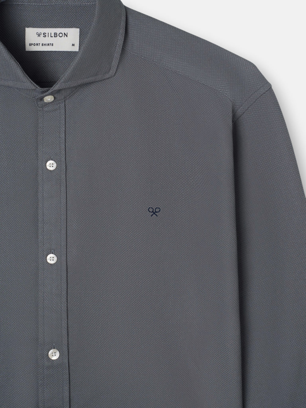 Dark green structured sport shirt