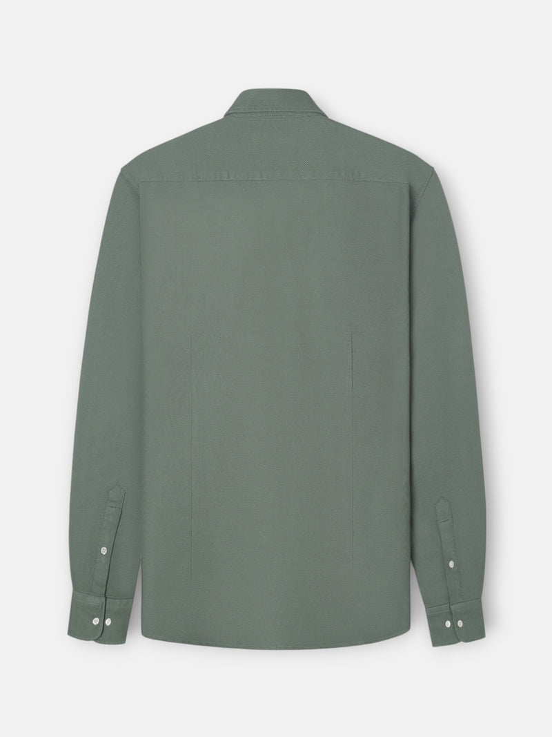 Chemise sport structurée verte