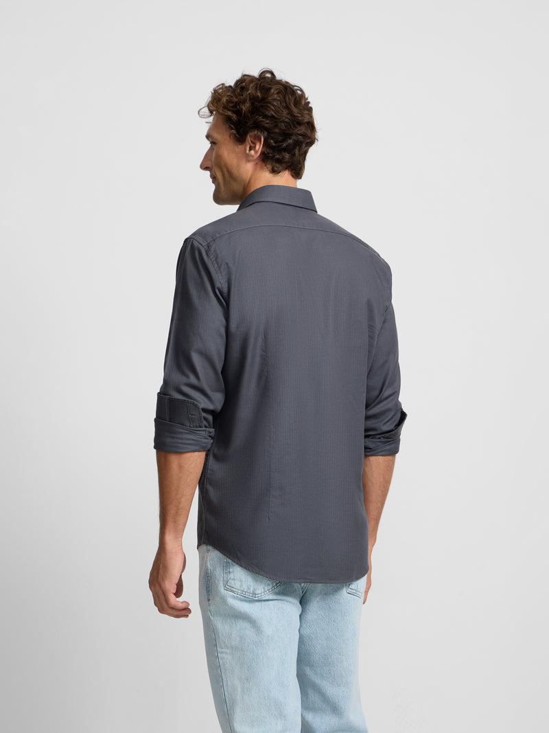 Camisa sport espiga gris