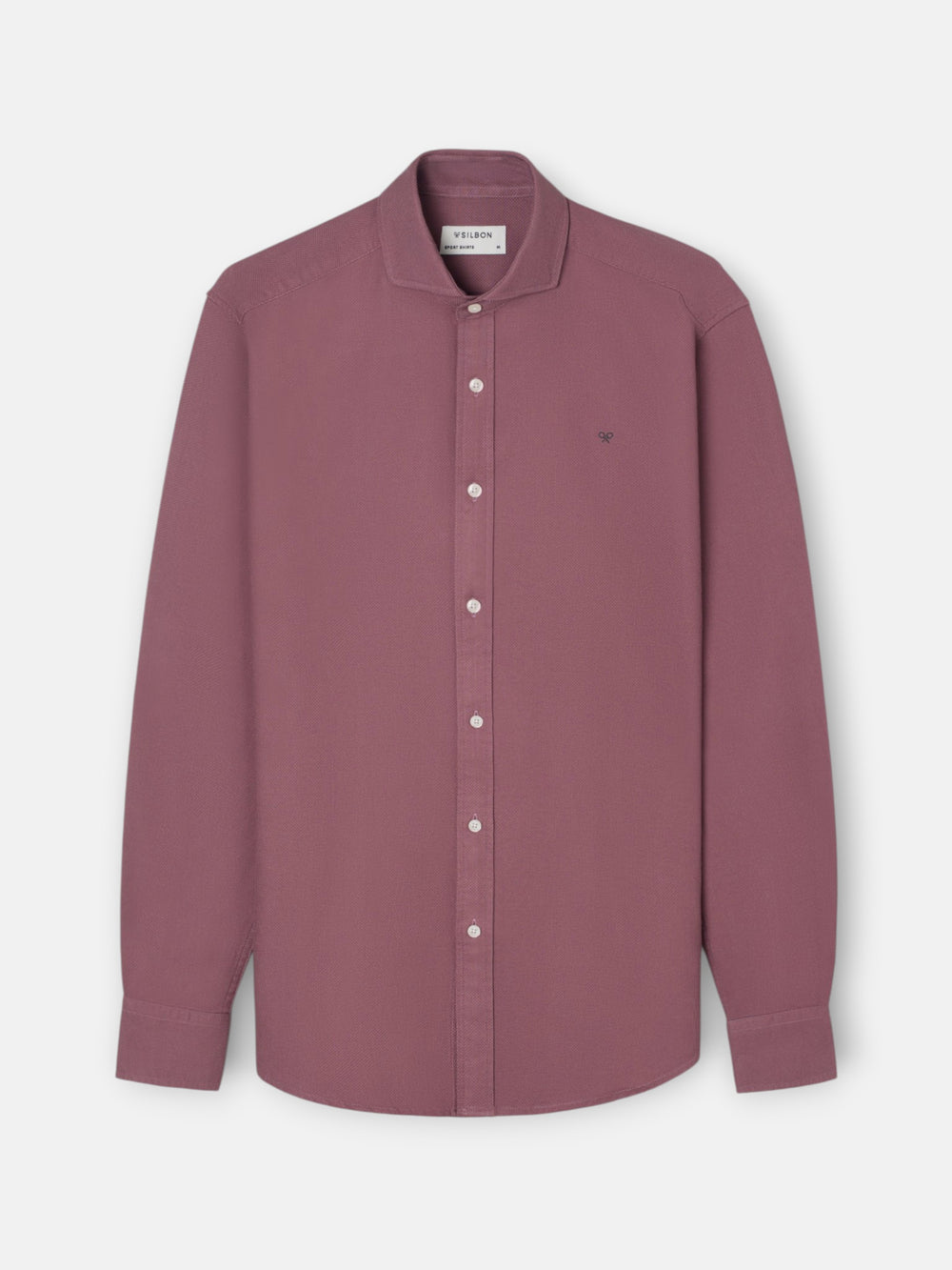 Burgundy structured sport shirt