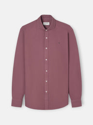 Camisa sport estructura burdeos