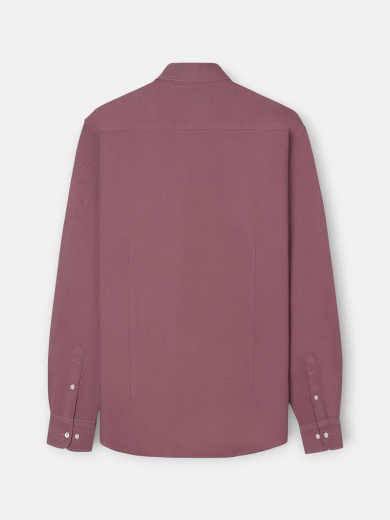 Burgundy structured sport shirt