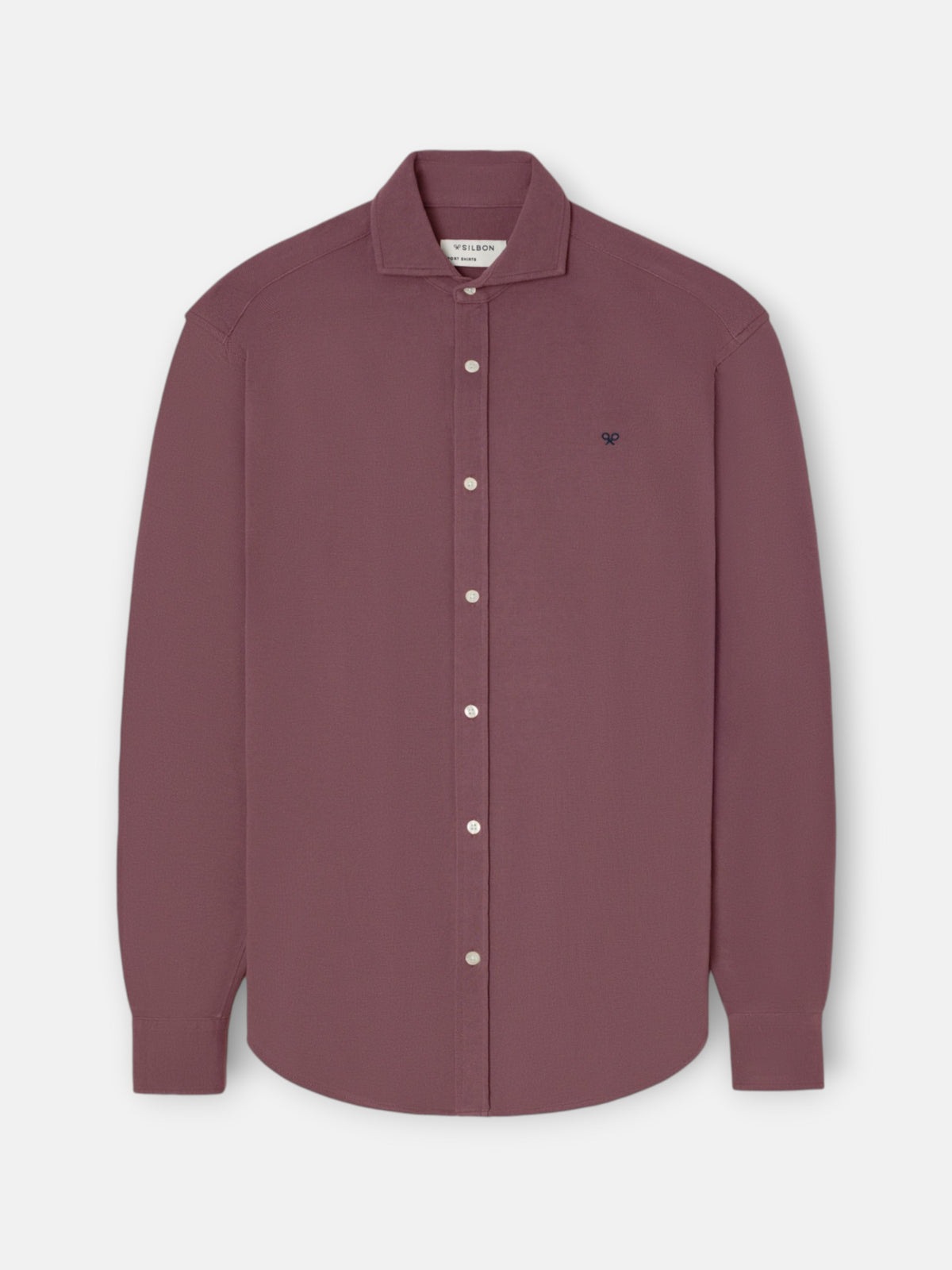 Camisa sport pique burdeos