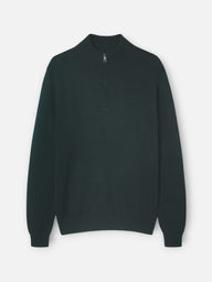 Jersey media cremallera verde