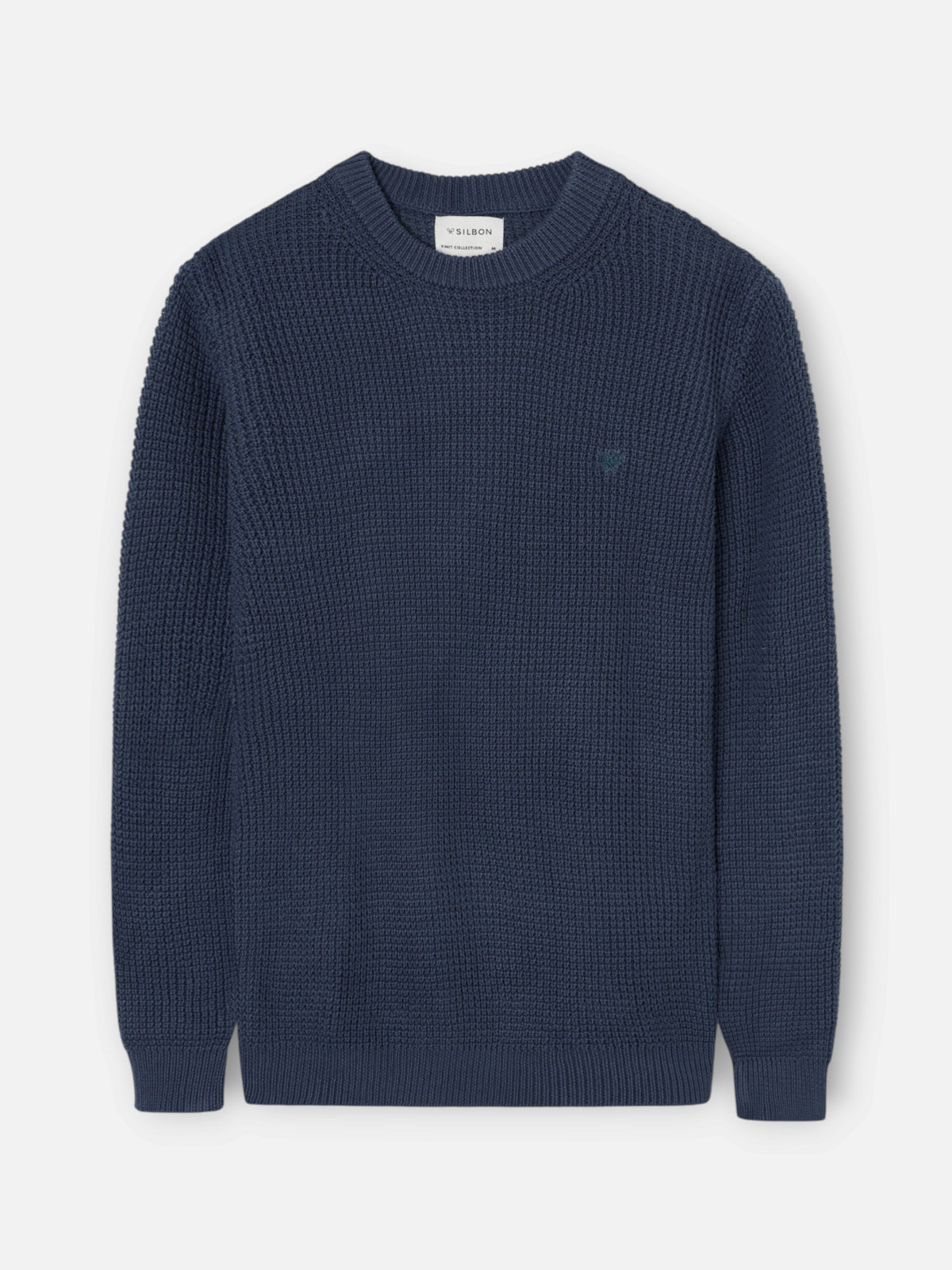 Navy blue structured sweater