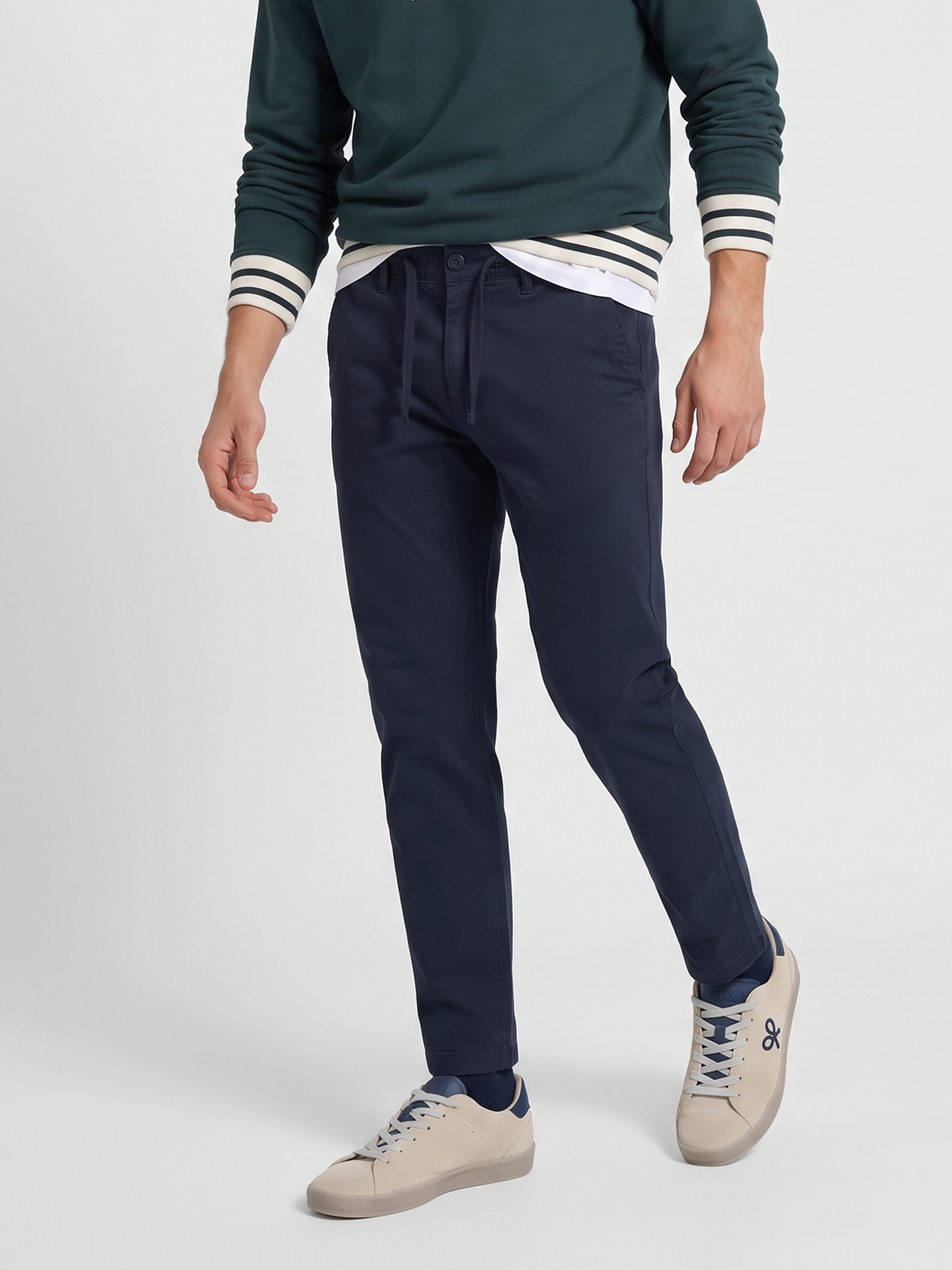 Navy blue sport jogger pants