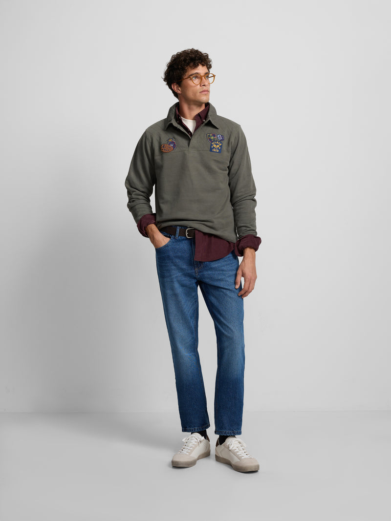 Pantalon jeans style azul medio