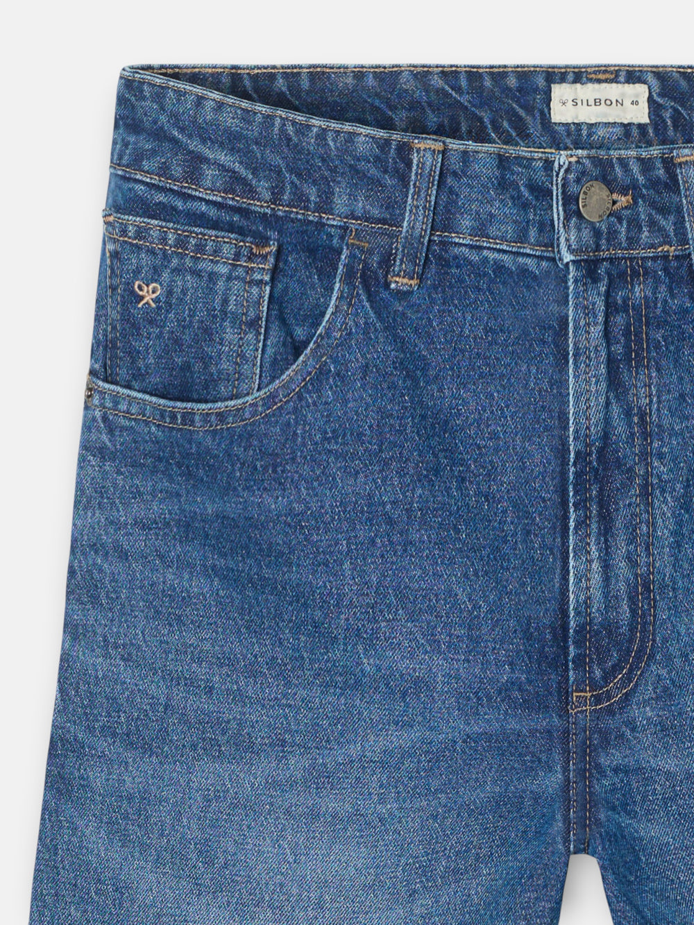 Pantalon jeans style azul medio