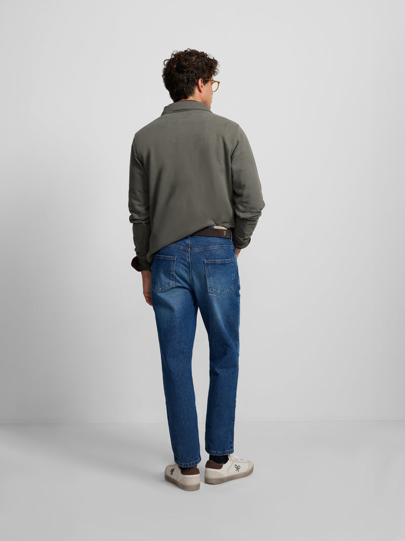 Pantalon jeans style azul medio