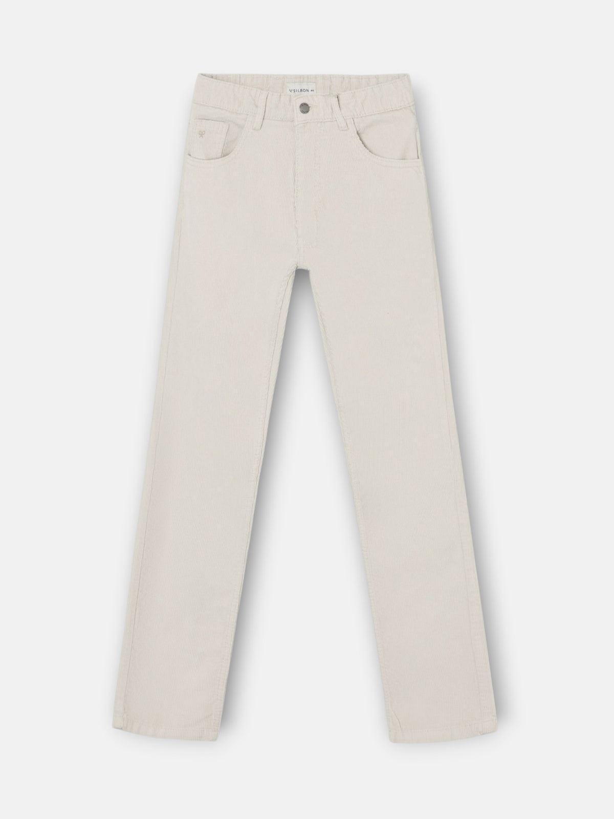 Pantalon sport cinco bolsillos pana piedra