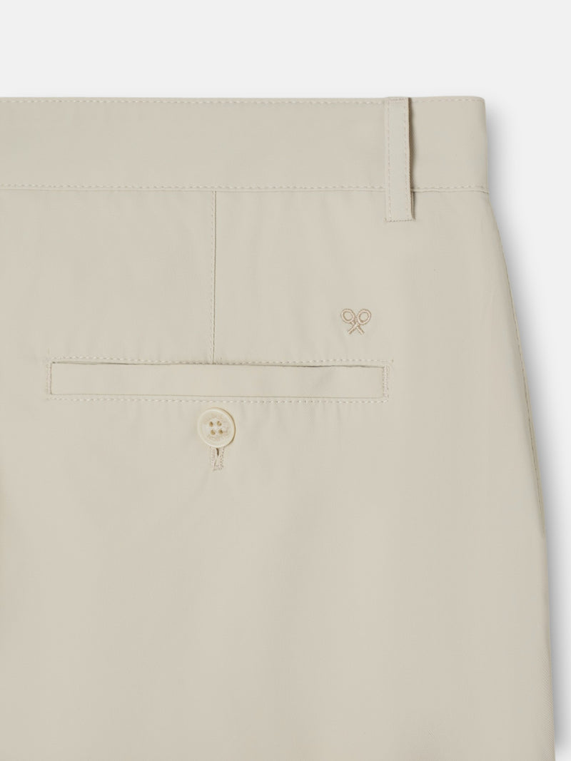 Beige technical sport chino trousers