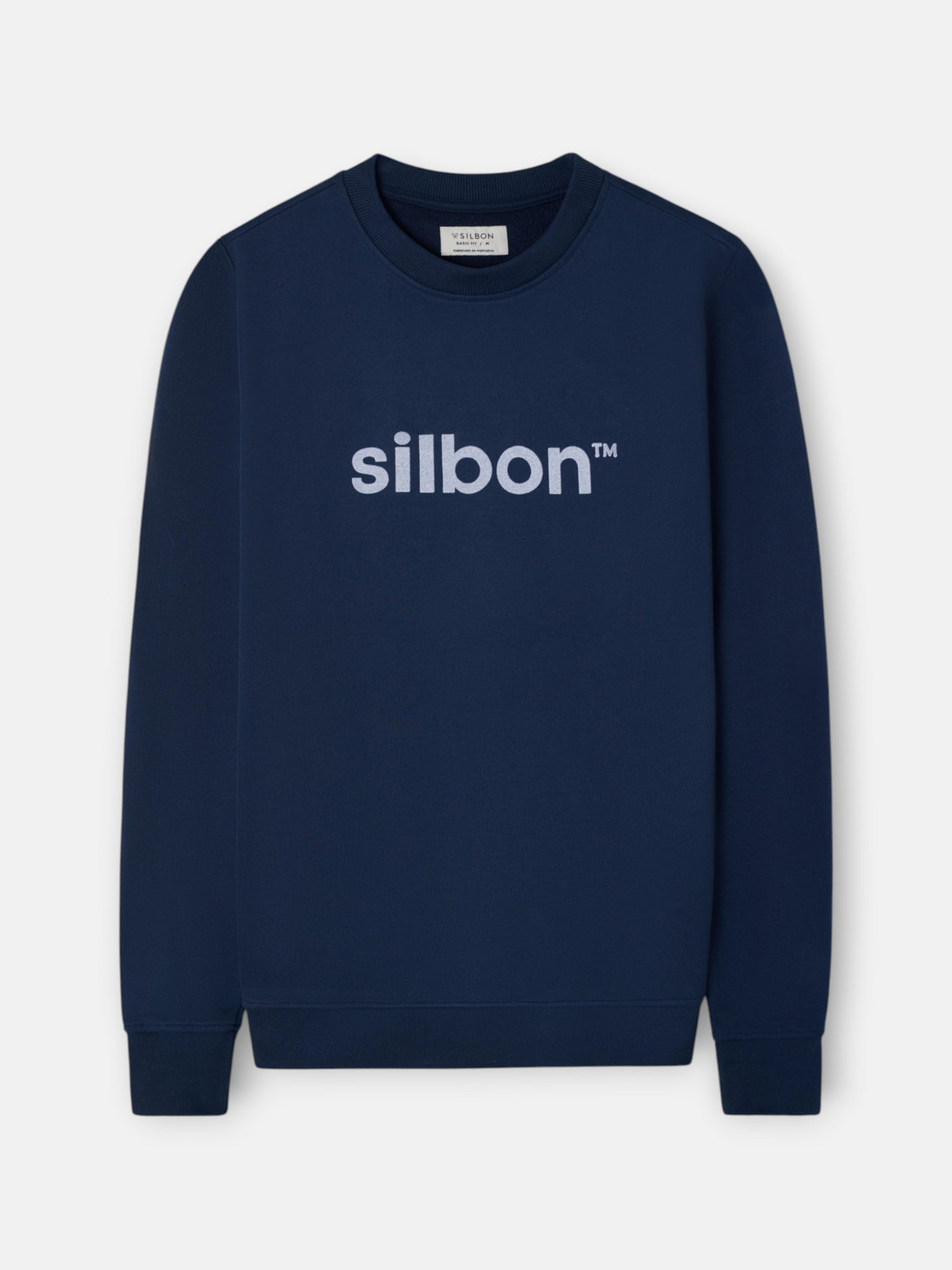 Sudadera Silbon flock azul marino