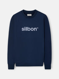 Sudadera Silbon flock azul marino