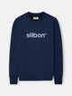 Sudadera Silbon flock azul marino
