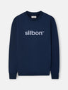 Sweatshirt Silbon flock azul-marinho