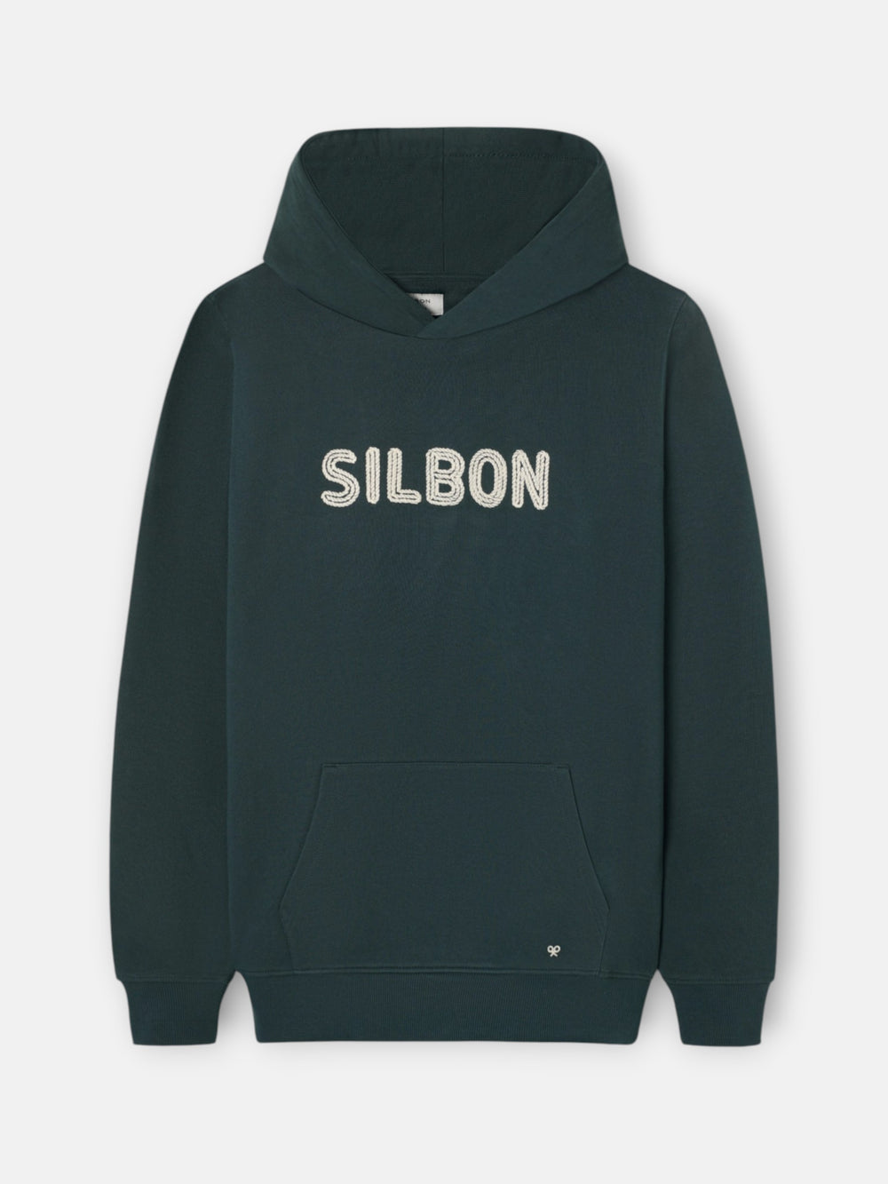 Sudadera capucha cuerda verde oscuro