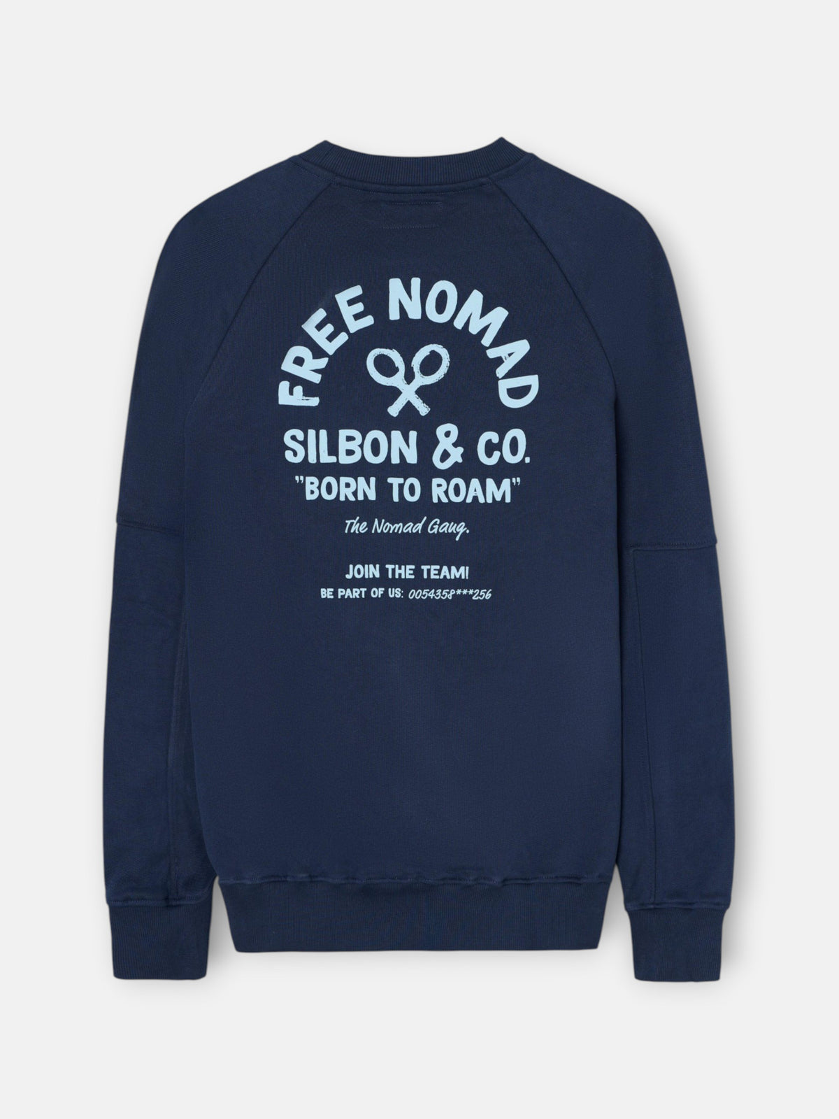 Sudadera ranglan free nomad azul marino