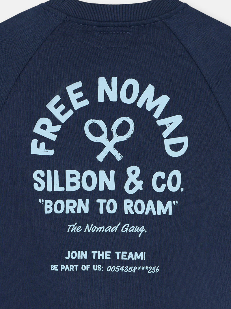 Sudadera ranglan free nomad azul marino