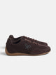 Zapatilla retro serraje marron