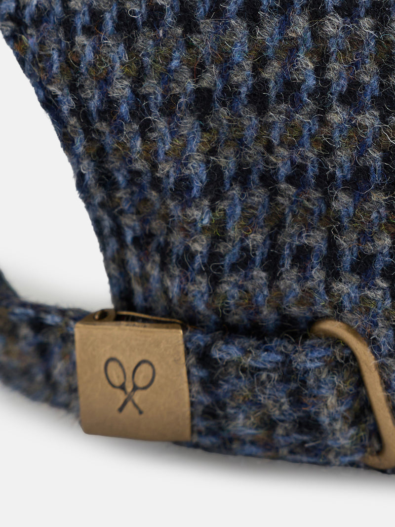 Gorra tweed azul marino