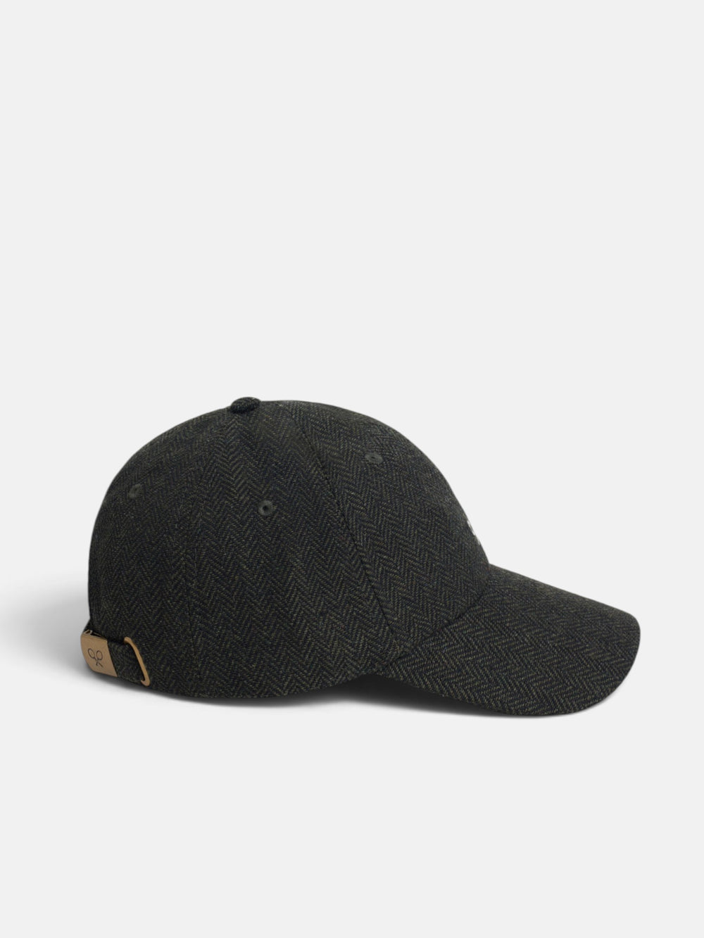 Gorra tejido espiga verde