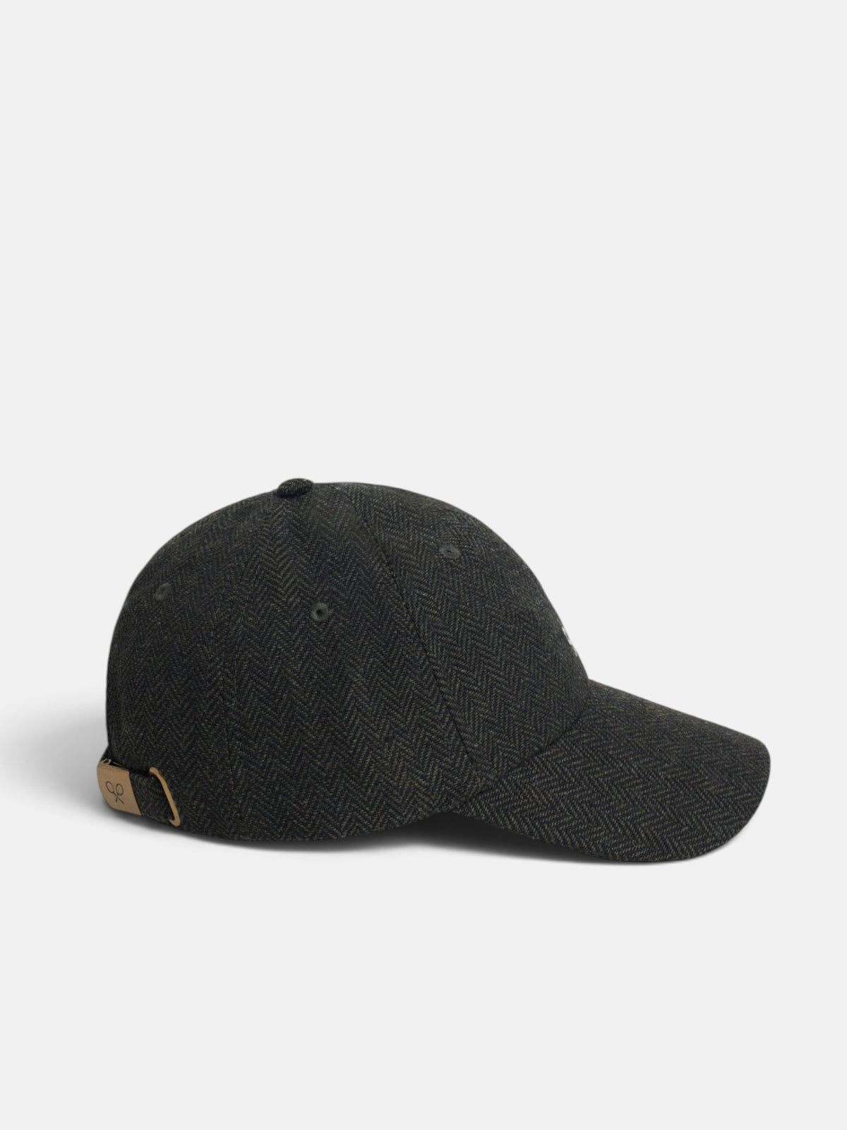 Gorra tejido espiga verde