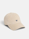 Beige corduroy racket cap