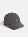 Brown cap with embroidered rackets