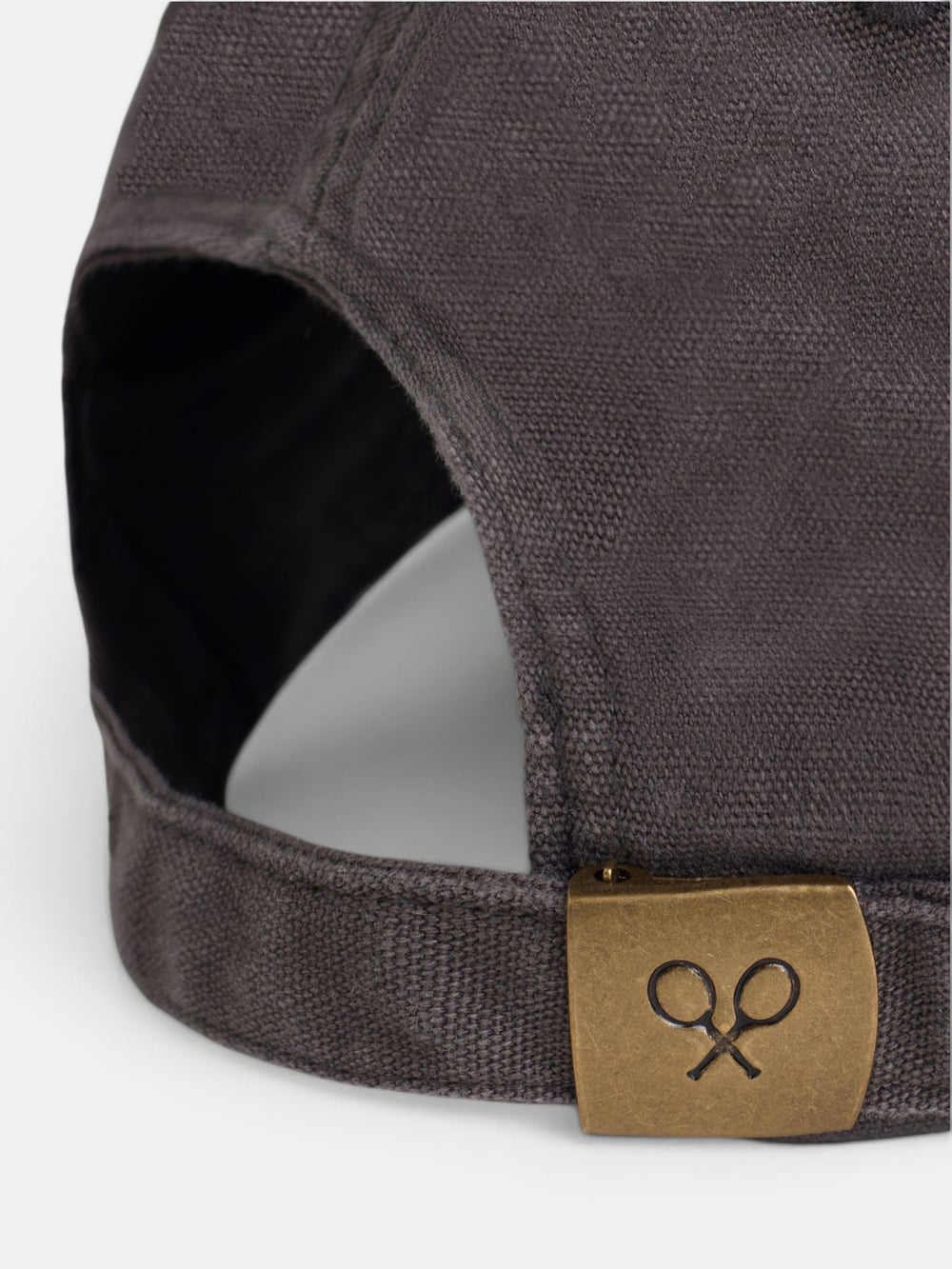 Gorra raquetas bordadas marron
