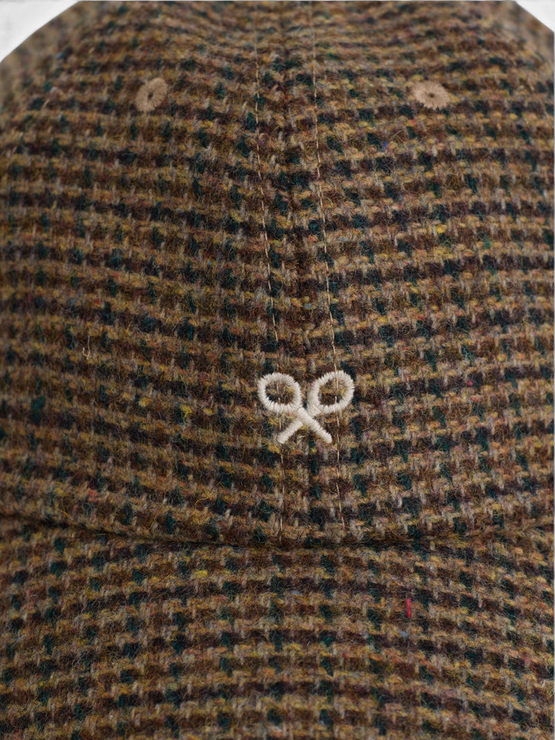 Gorra tweed marron