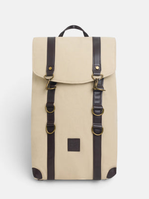 Mochila ajustável bege
