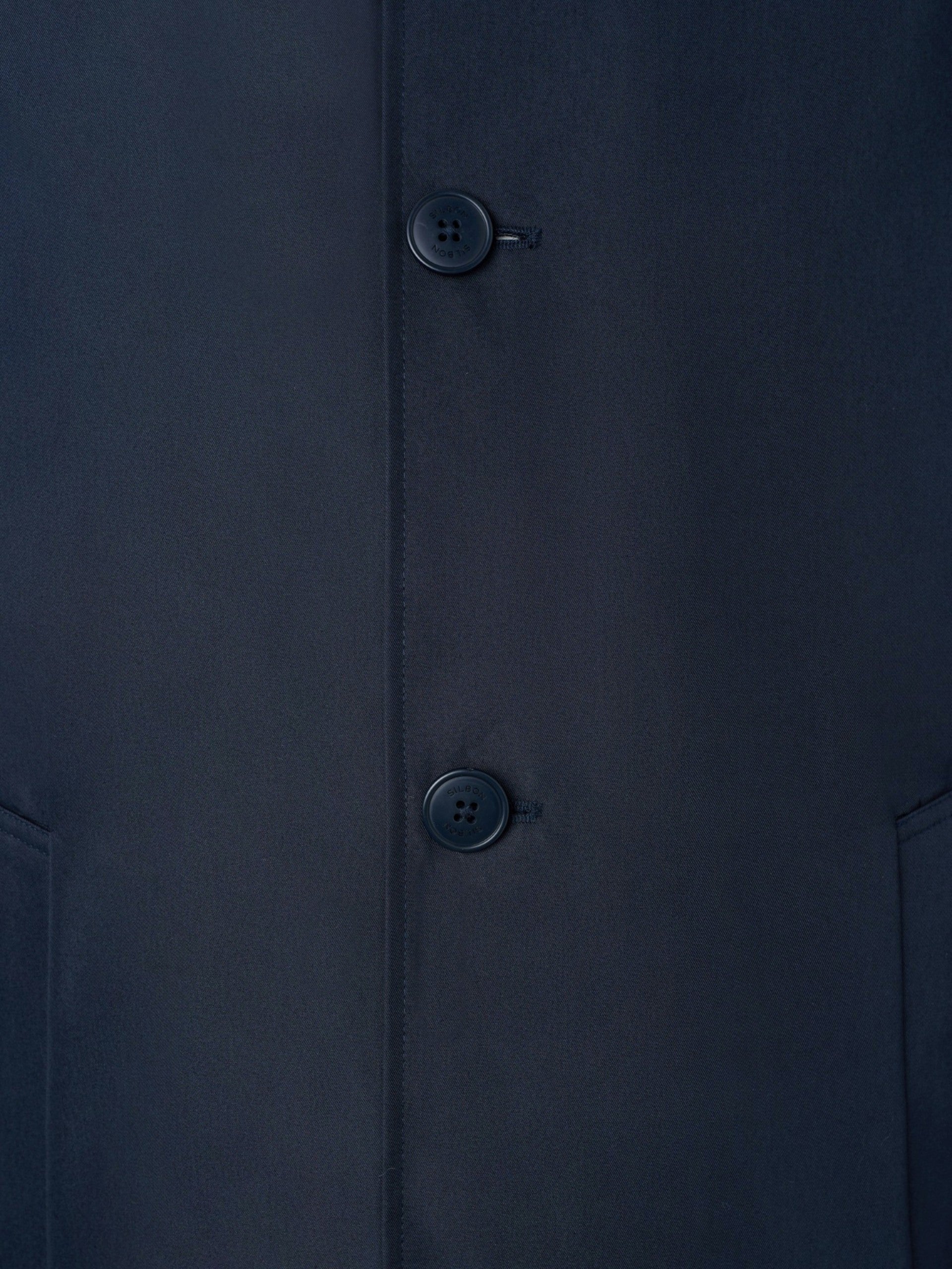 Gabardina corta azul marino