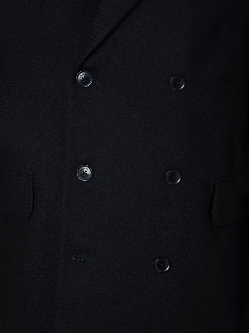 Manteau unique croisé noir