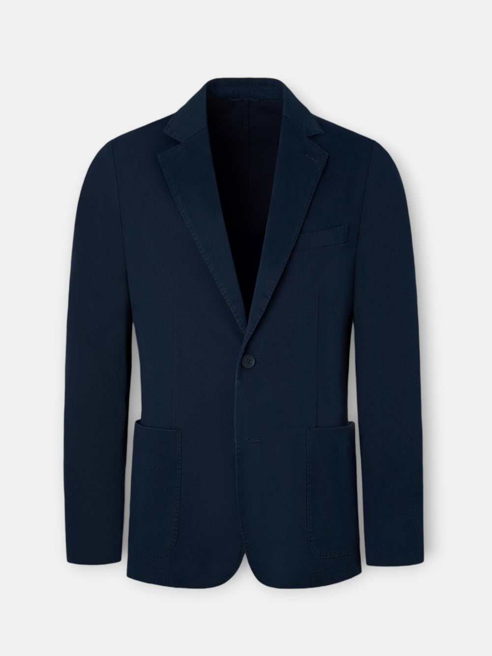 Navy blue straight casual blazer