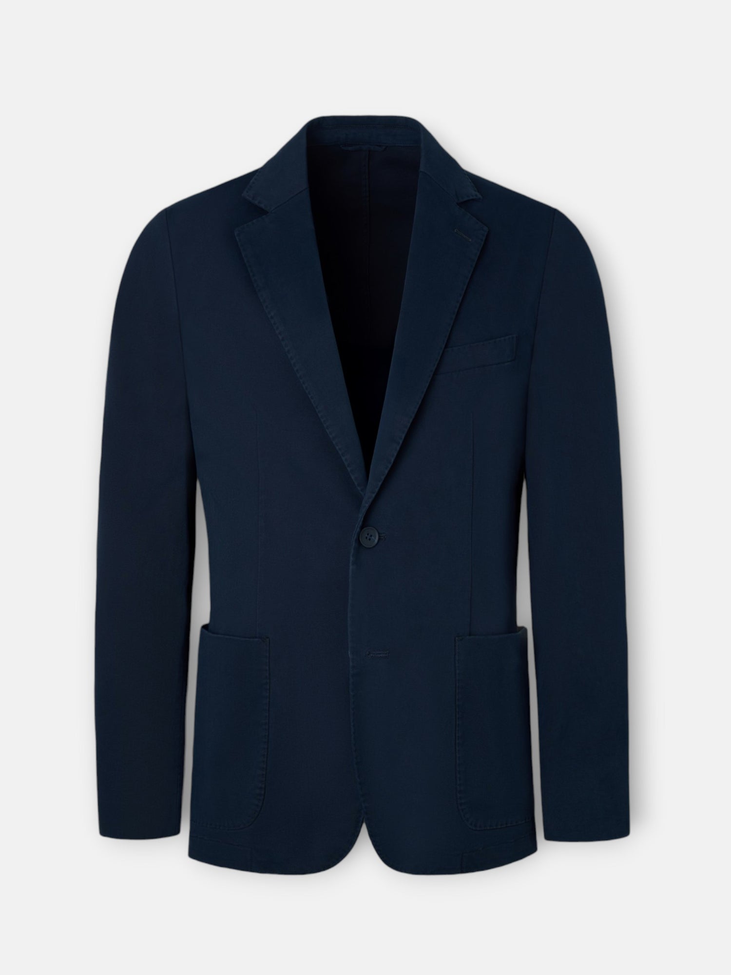 Americana casual recta azul marino