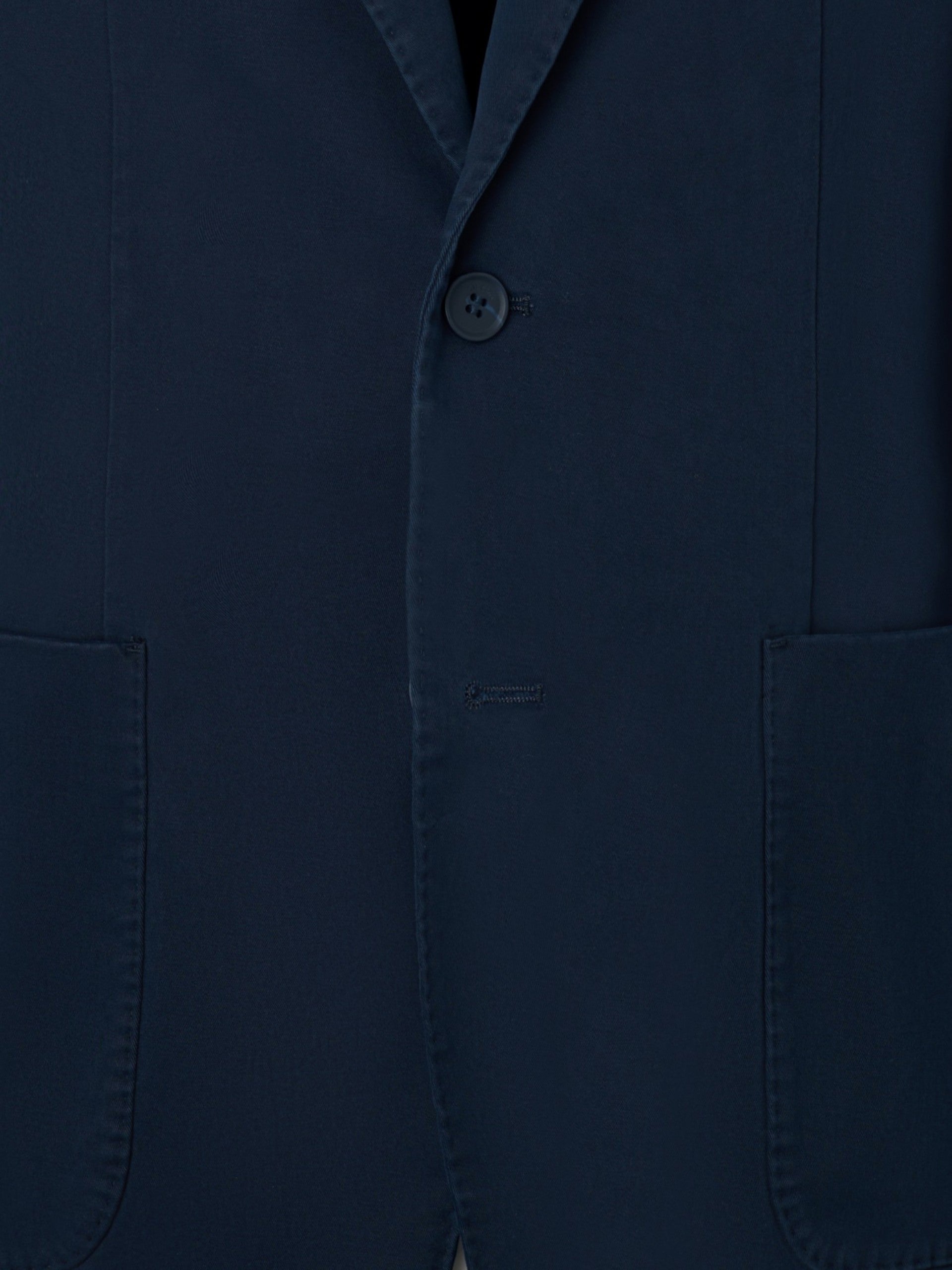 Americana casual recta azul marino
