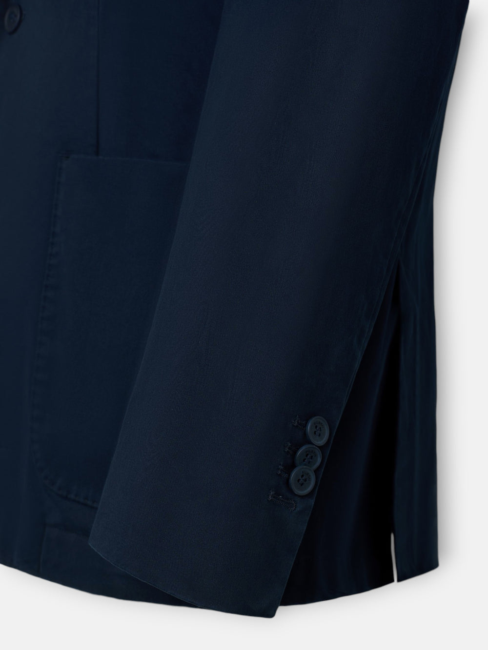 Navy blue straight casual blazer