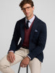 Veste blazer droite bleu marine casual