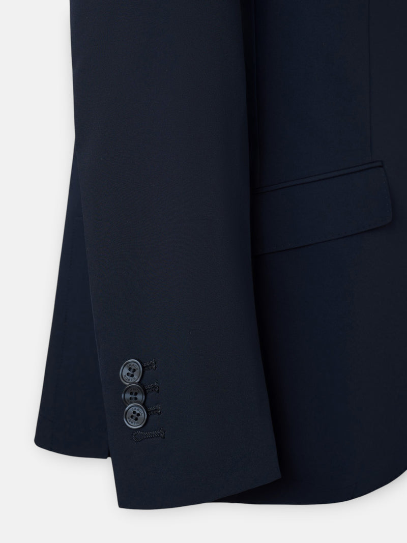 Navy blue technical blazer