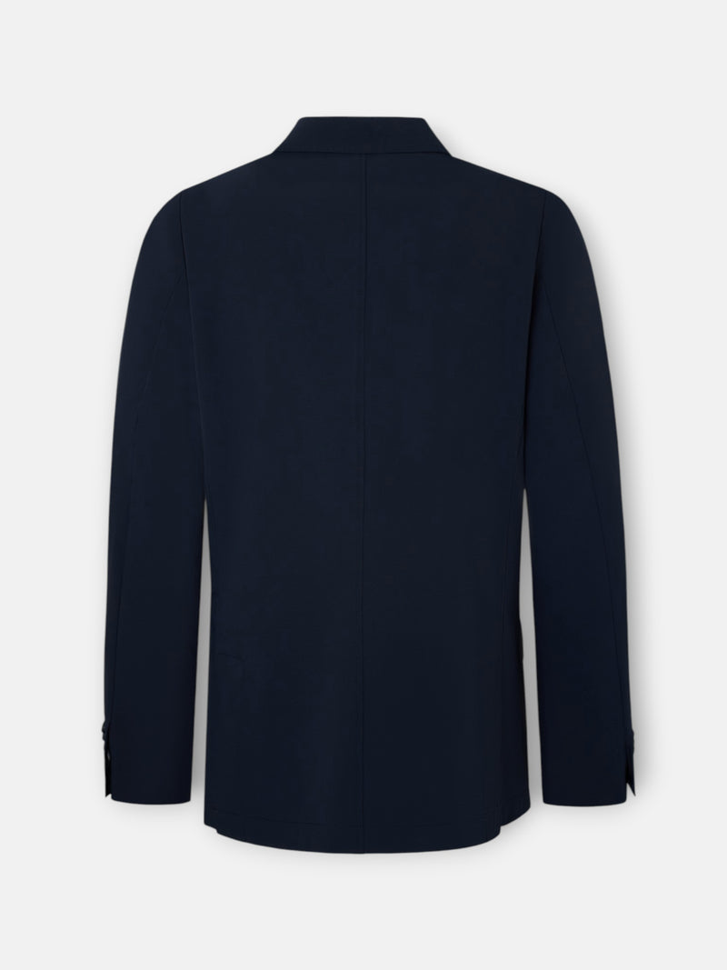 Navy blue technical blazer