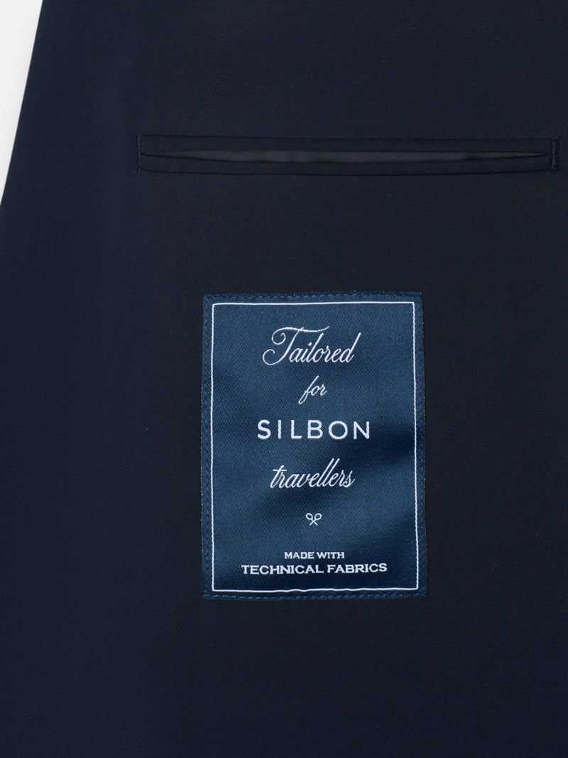 Navy blue technical blazer