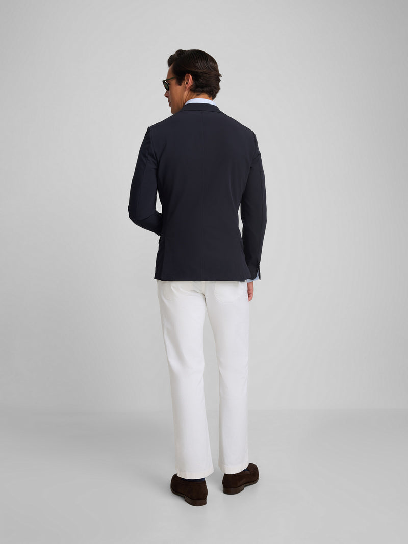 Navy blue technical blazer