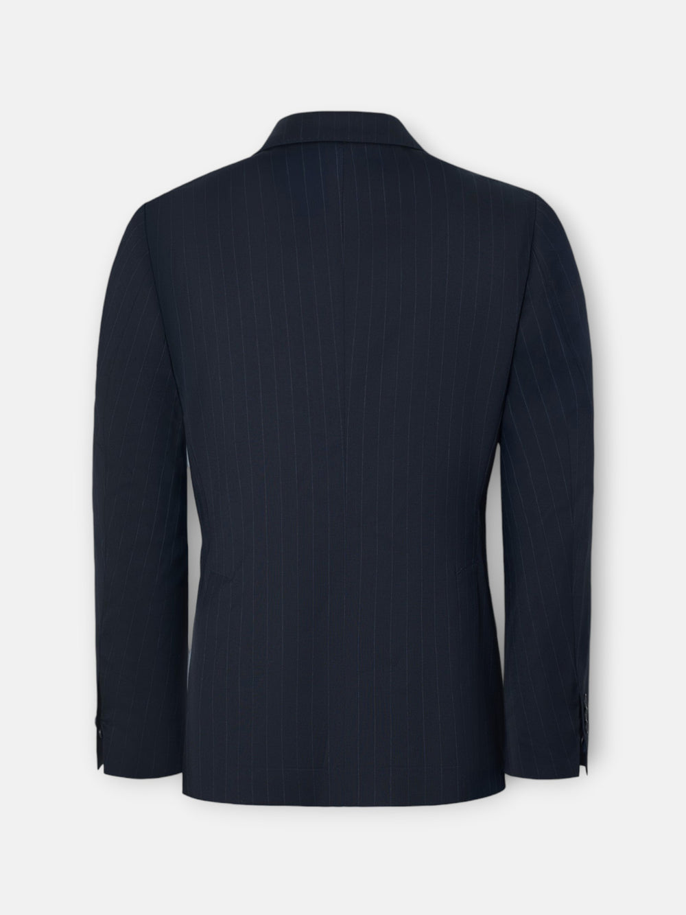 Americana traje cruzado raya diplomatica azul marino