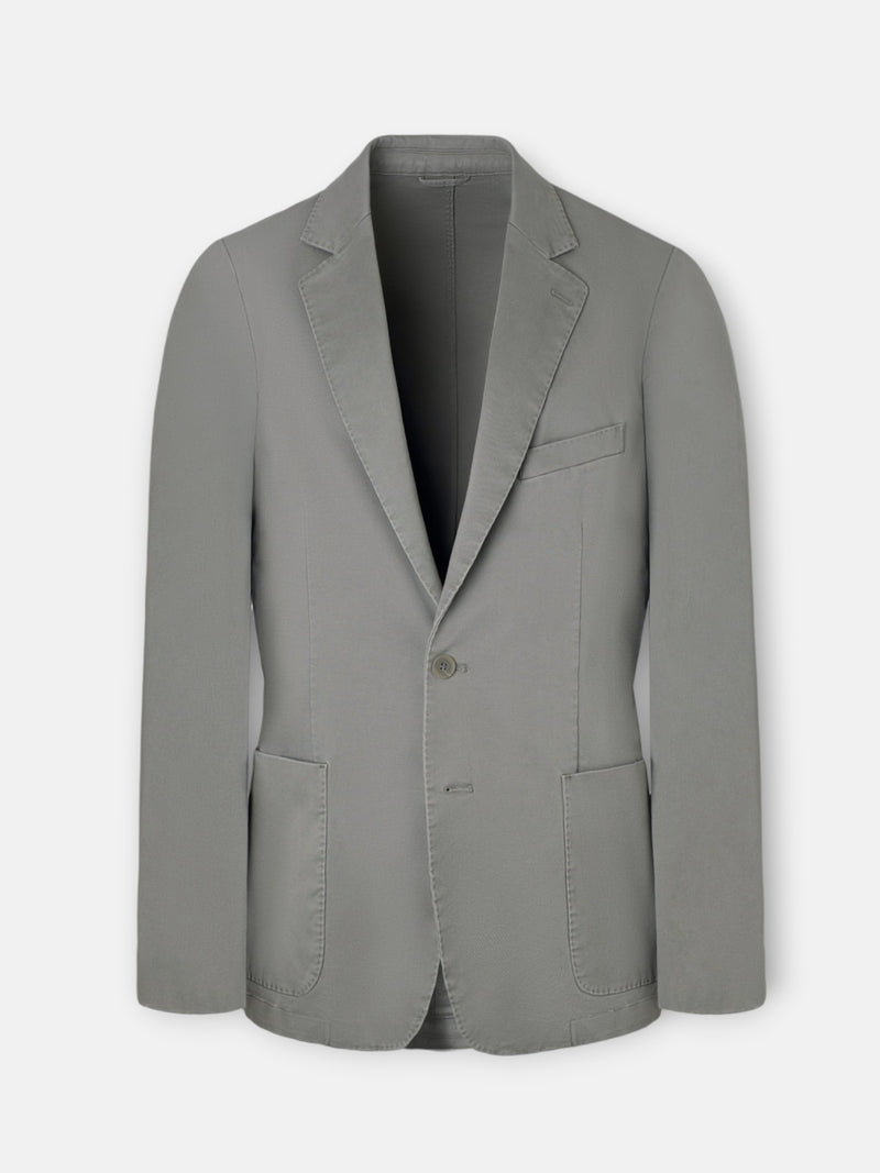 Blazer casual reto caqui