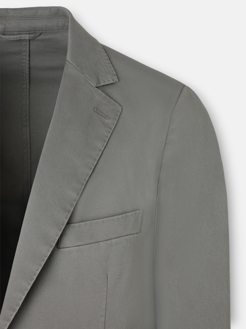 Blazer casual reto caqui